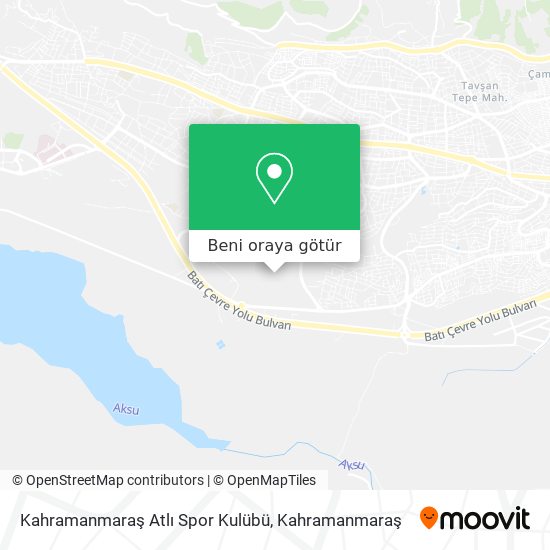 Kahramanmaraş Atlı Spor Kulübü harita