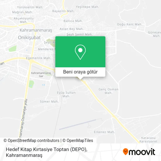 Hedef Kitap Kırtasiye Toptan (DEPO) harita