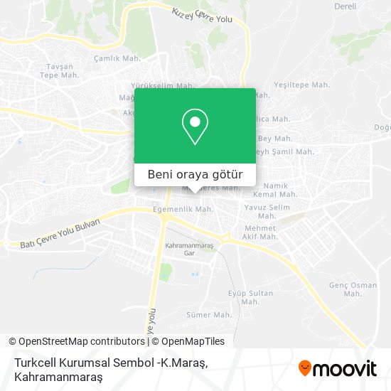 Turkcell Kurumsal Sembol -K.Maraş harita