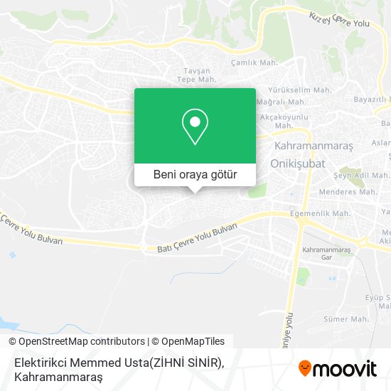 Elektirikci Memmed Usta(ZİHNİ SİNİR) harita
