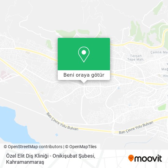 Özel Elit Diş Kliniği - Onikişubat Şubesi harita