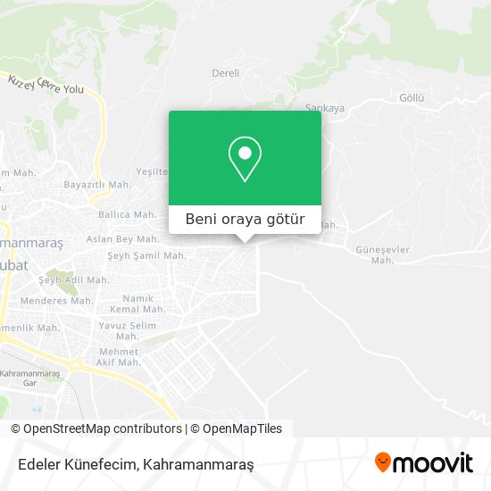 Edeler Künefecim harita