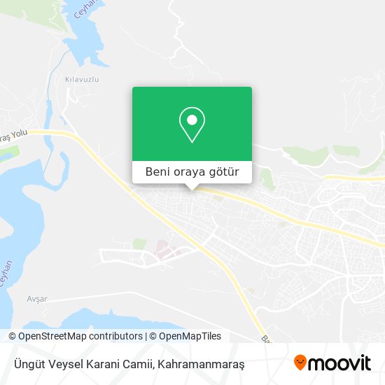 Üngüt Veysel Karani Camii harita