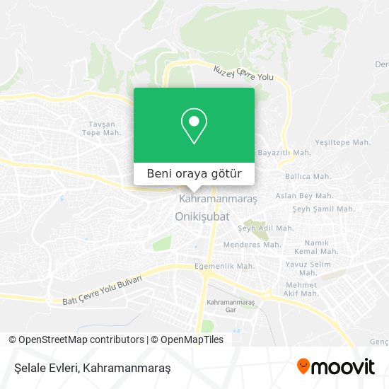 Şelale Evleri harita