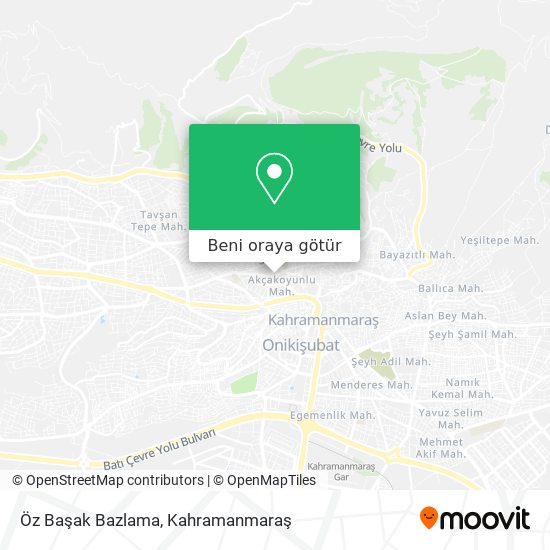Öz Başak Bazlama harita