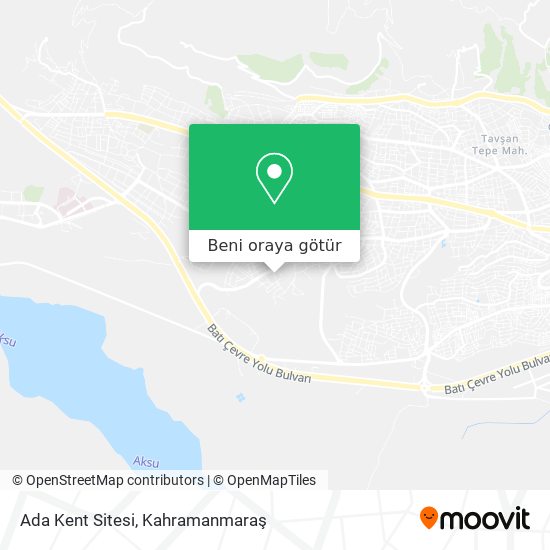 Ada Kent Sitesi harita