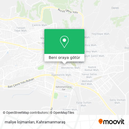 maliye lojmanları harita