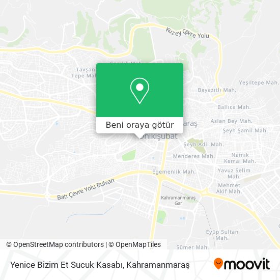 Yenice Bizim Et Sucuk Kasabı harita