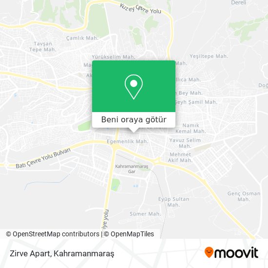 Zirve Apart harita