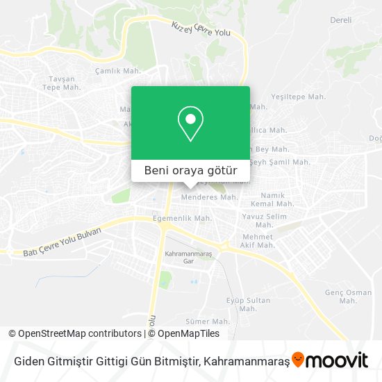 Giden Gitmiştir Gittigi Gün Bitmiştir harita