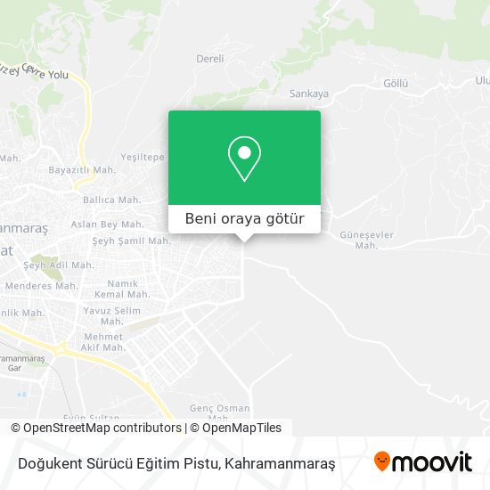 Doğukent Sürücü Eğitim Pistu harita