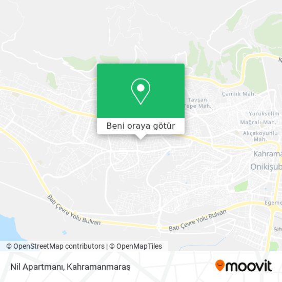 Nil Apartmanı harita