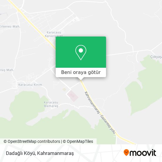 Dadağlı Köyü harita