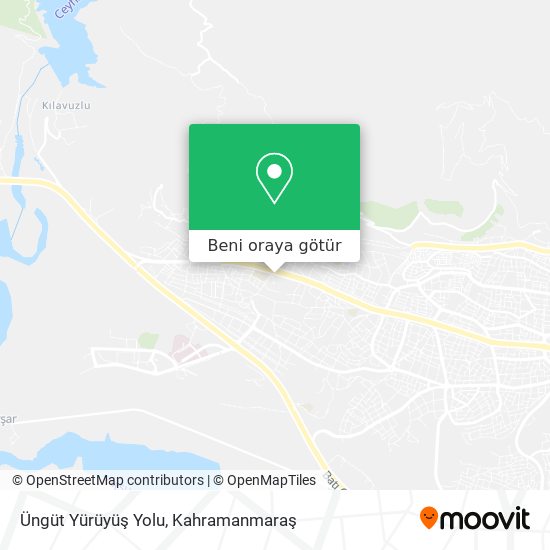 Üngüt Yürüyüş Yolu harita