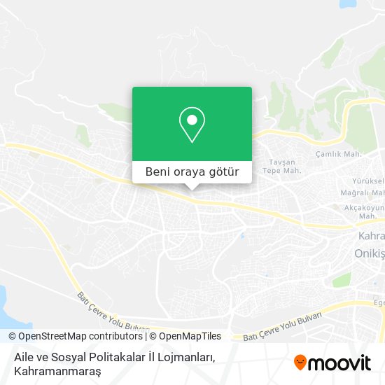 Aile ve Sosyal Politakalar İl Lojmanları harita