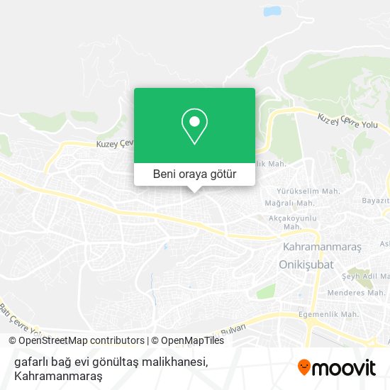 gafarlı bağ evi gönültaş malikhanesi harita