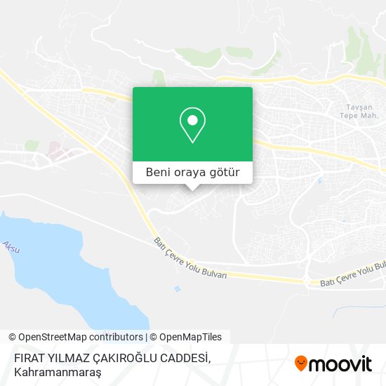 FIRAT YILMAZ ÇAKIROĞLU CADDESİ harita