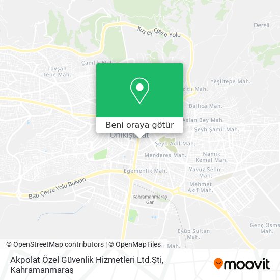 Akpolat Özel Güvenlik Hizmetleri Ltd.Şti harita