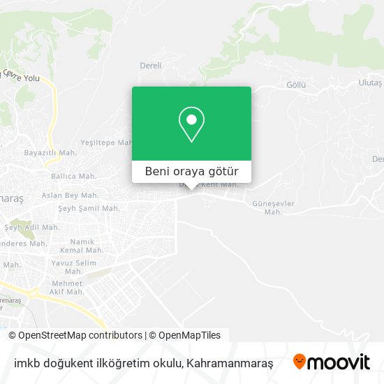 imkb doğukent ilköğretim okulu harita
