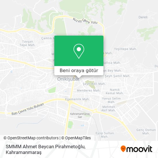 SMMM Ahmet Beycan Pirahmetoğlu harita