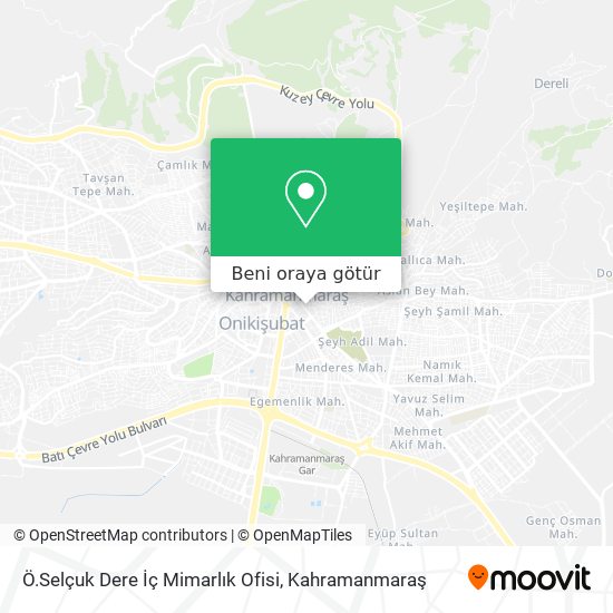 Ö.Selçuk Dere  İç Mimarlık Ofisi harita