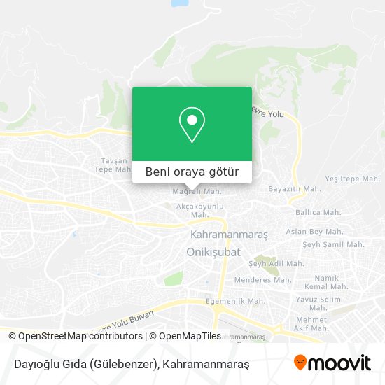 Dayıoğlu Gıda (Gülebenzer) harita