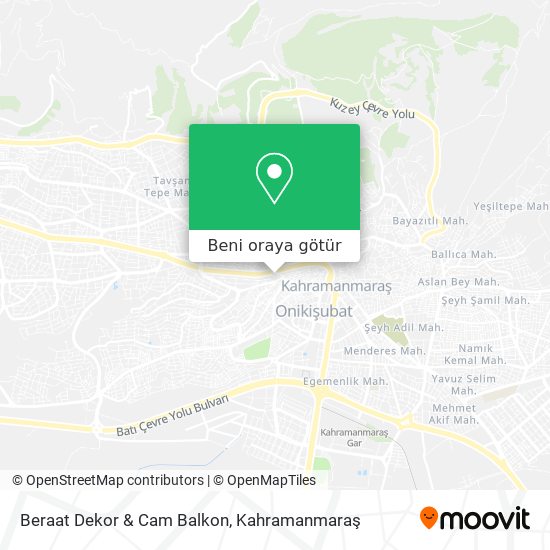 Beraat Dekor & Cam Balkon harita