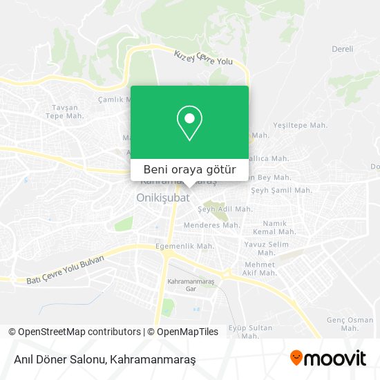 Anıl Döner Salonu harita
