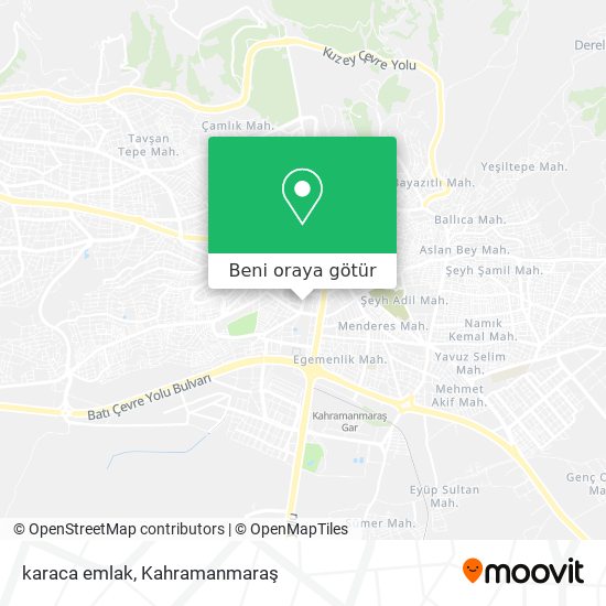 karaca emlak harita
