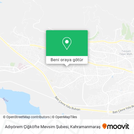 Adıyörem Çiğköfte Mevsim Şubesi harita