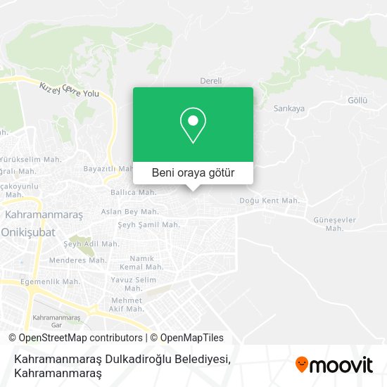 Kahramanmaraş Dulkadiroğlu Belediyesi harita