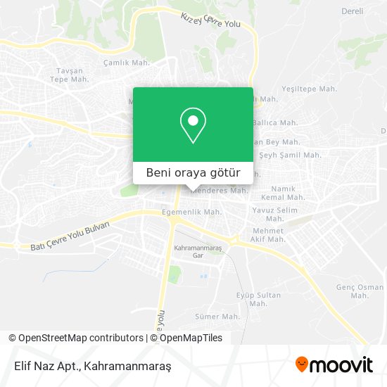 Elif Naz Apt. harita