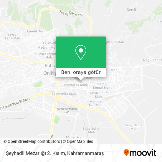 Şeyhadil Mezarlığı 2. Kısım harita
