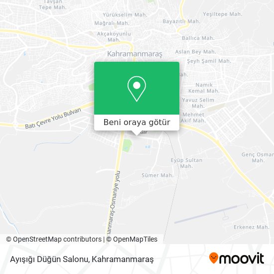 Ayışığı Düğün Salonu harita