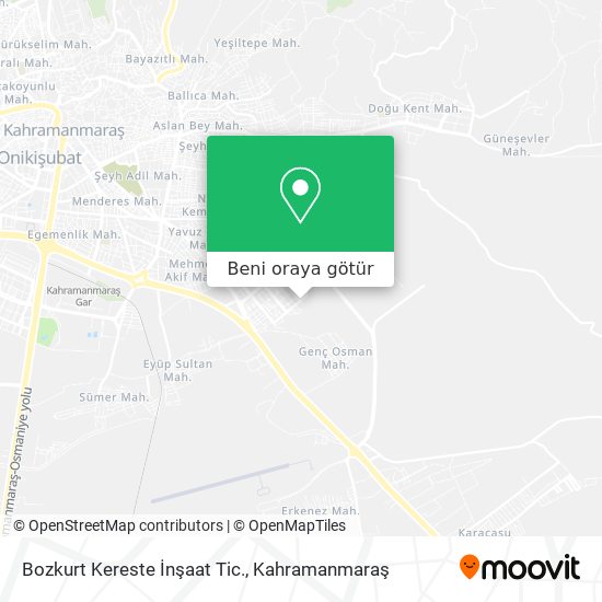 Bozkurt Kereste İnşaat Tic. harita
