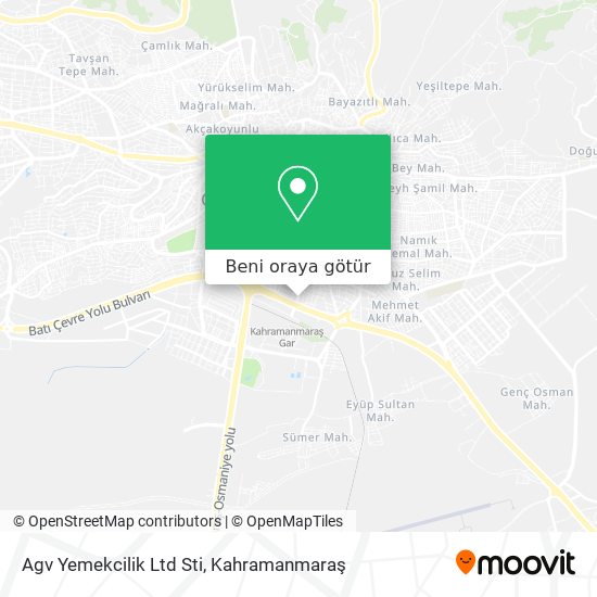 Agv Yemekcilik Ltd Sti harita