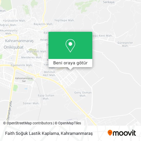 Faith Soğuk Lastik Kaplama harita