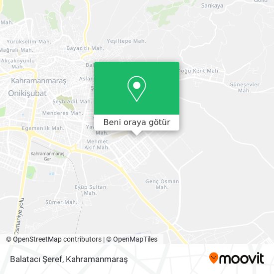 Balatacı Şeref harita
