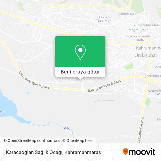 Karacaoğlan Sağlık Ocağı harita