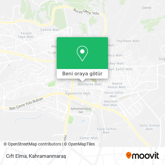 Cıft Elma harita