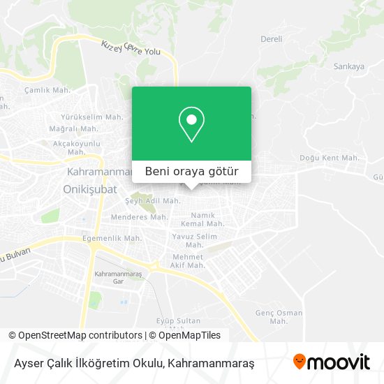 Ayser Çalık İlköğretim Okulu harita