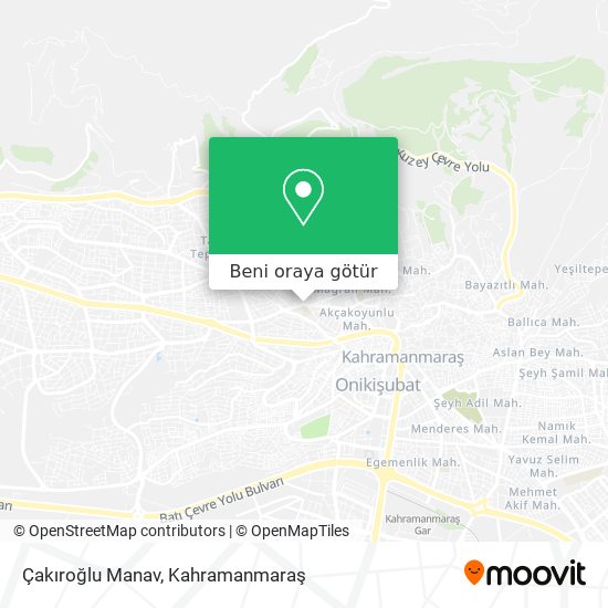 Çakıroğlu Manav harita