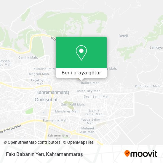 Fakı Babanın Yerı harita