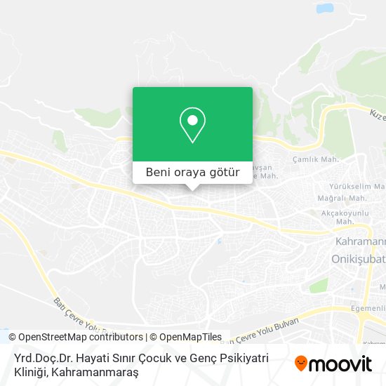 Yrd.Doç.Dr. Hayati Sınır Çocuk ve Genç Psikiyatri Kliniği harita