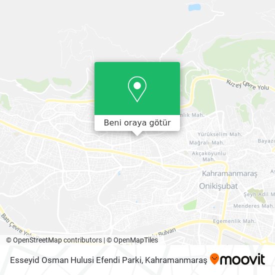 Esseyid Osman Hulusi Efendi Parki harita
