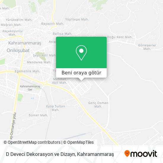 D Deveci Dekorasyon ve Dizayn harita