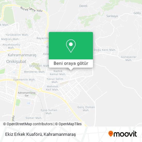 Ekiz Erkek Kuaförü harita