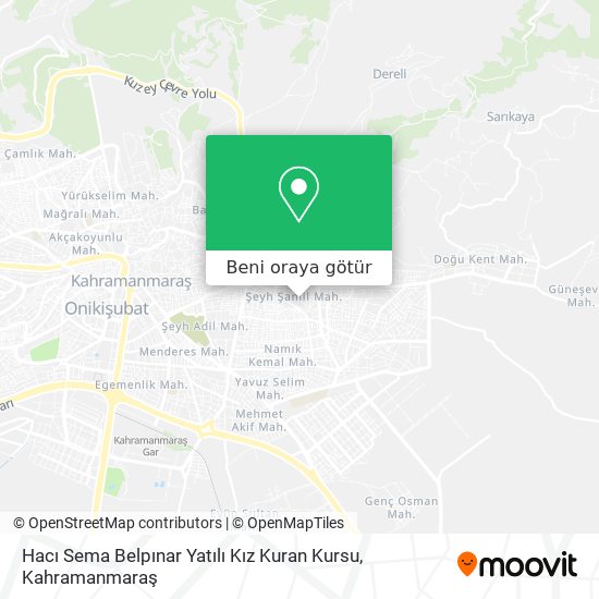 Hacı Sema Belpınar Yatılı Kız Kuran Kursu harita