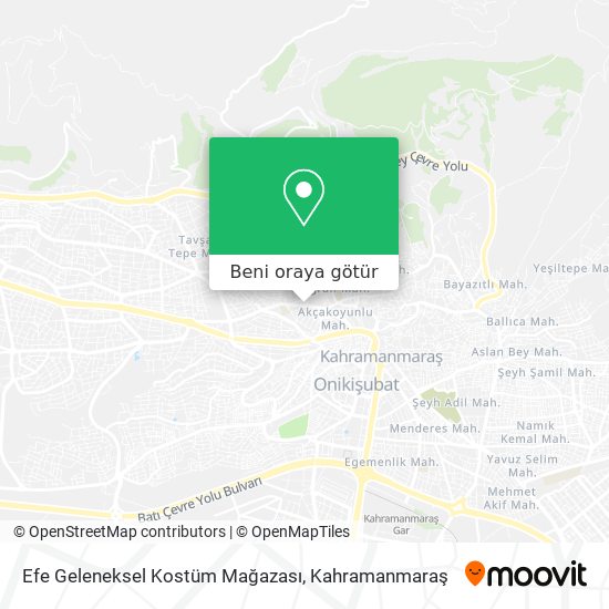 Efe Geleneksel Kostüm Mağazası harita
