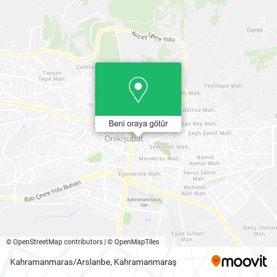 Kahramanmaras/Arslanbe harita